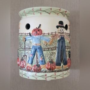 Charming Scarecrow and Pumpkin Art Piece